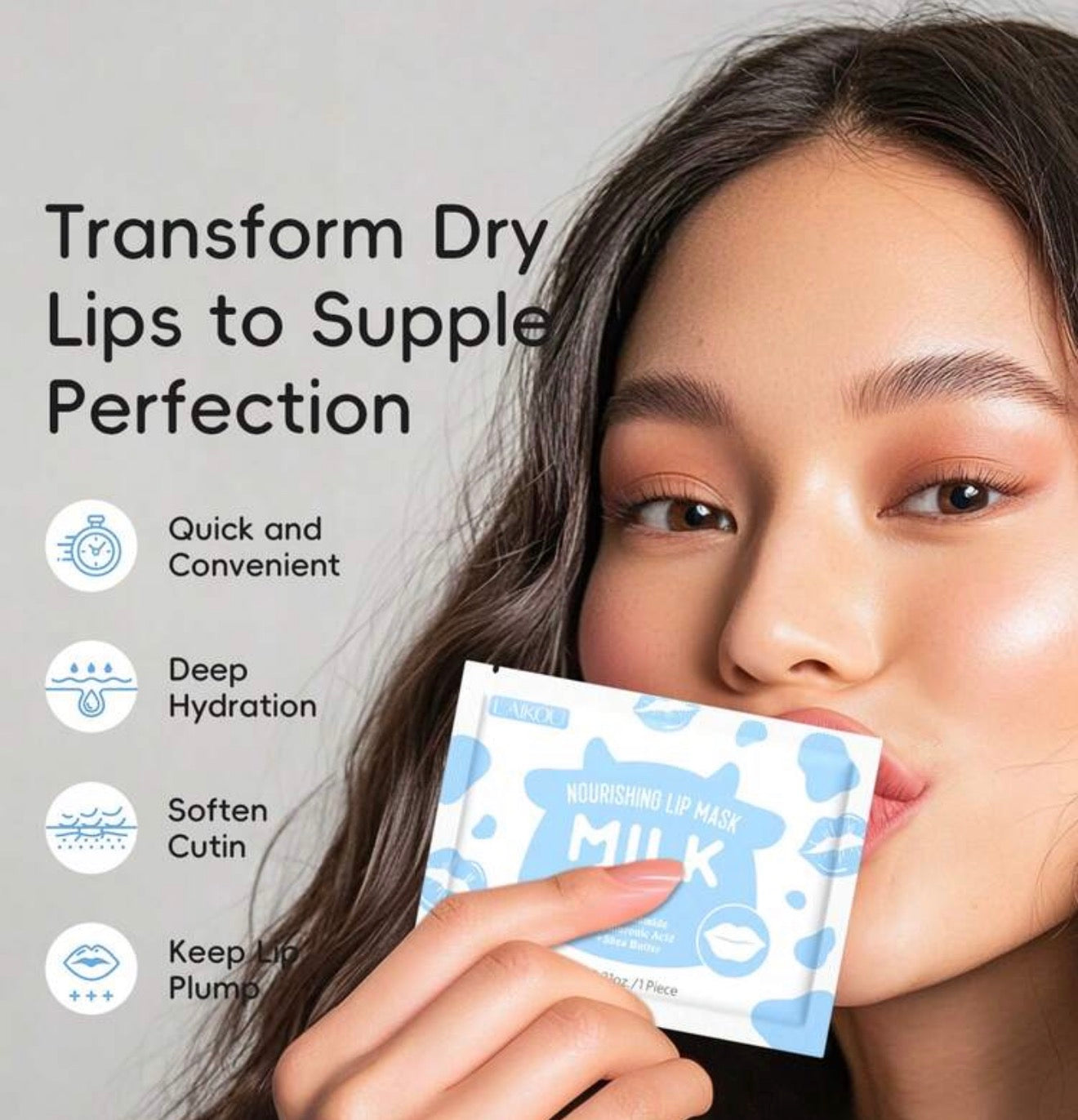 LAIKOU Nourishing Lip Mask MILK - Single Mask
