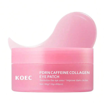 KOEC PDRN Caffeine Collagen Eye Patches - 60 pieces