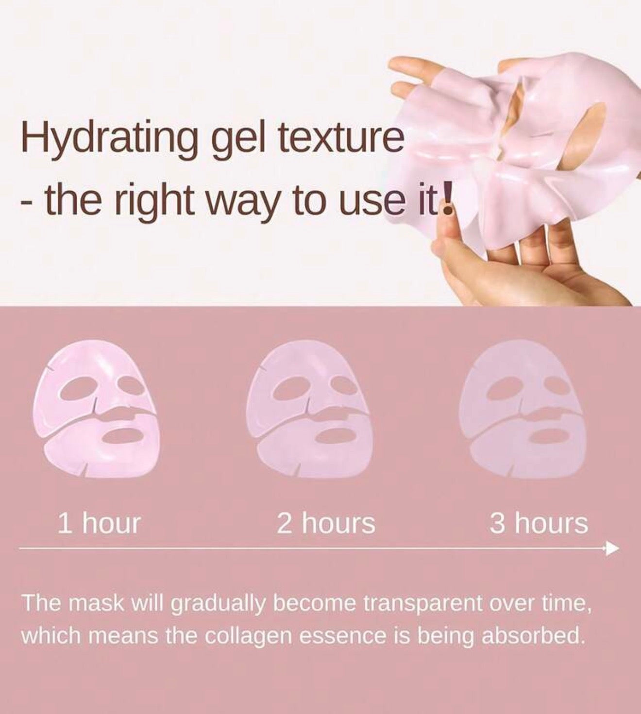 POUQUR Deep Collagen PDRN Pink Gel Mask - Single Mask