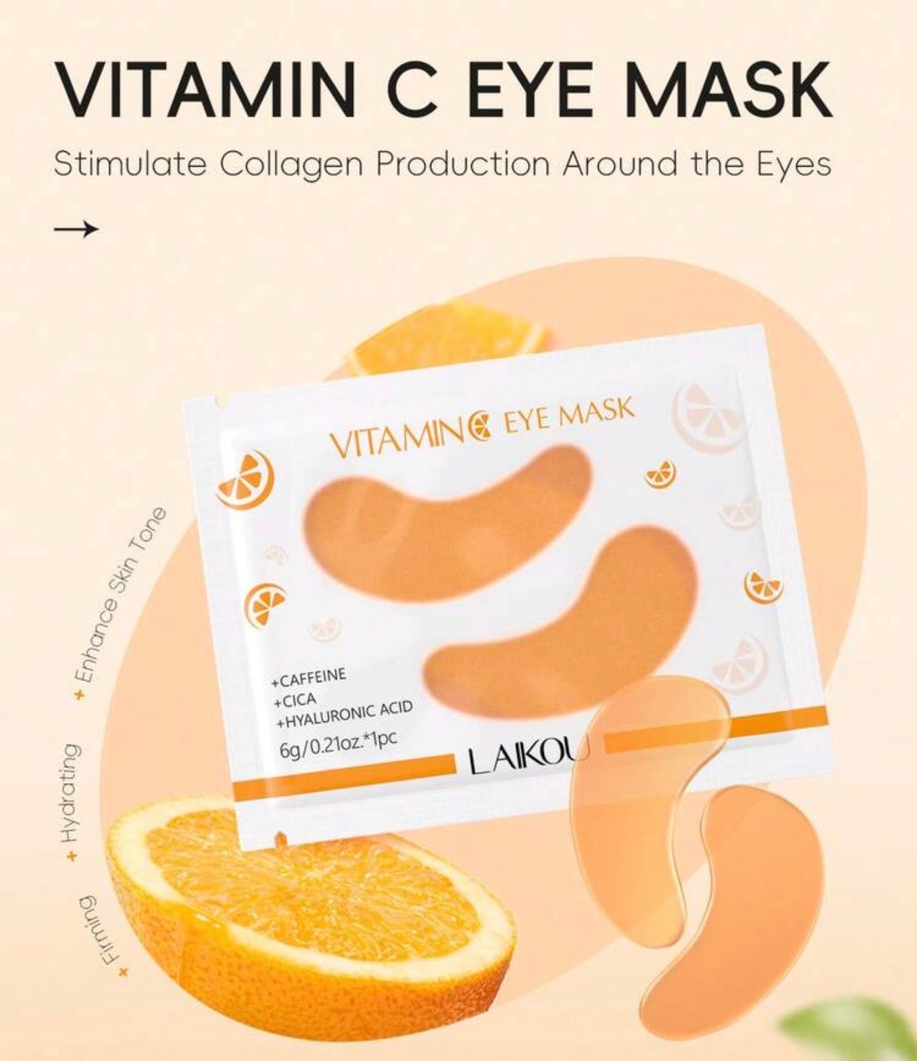 LAIKOU Vitamin C Eye Mask - 1 Pair