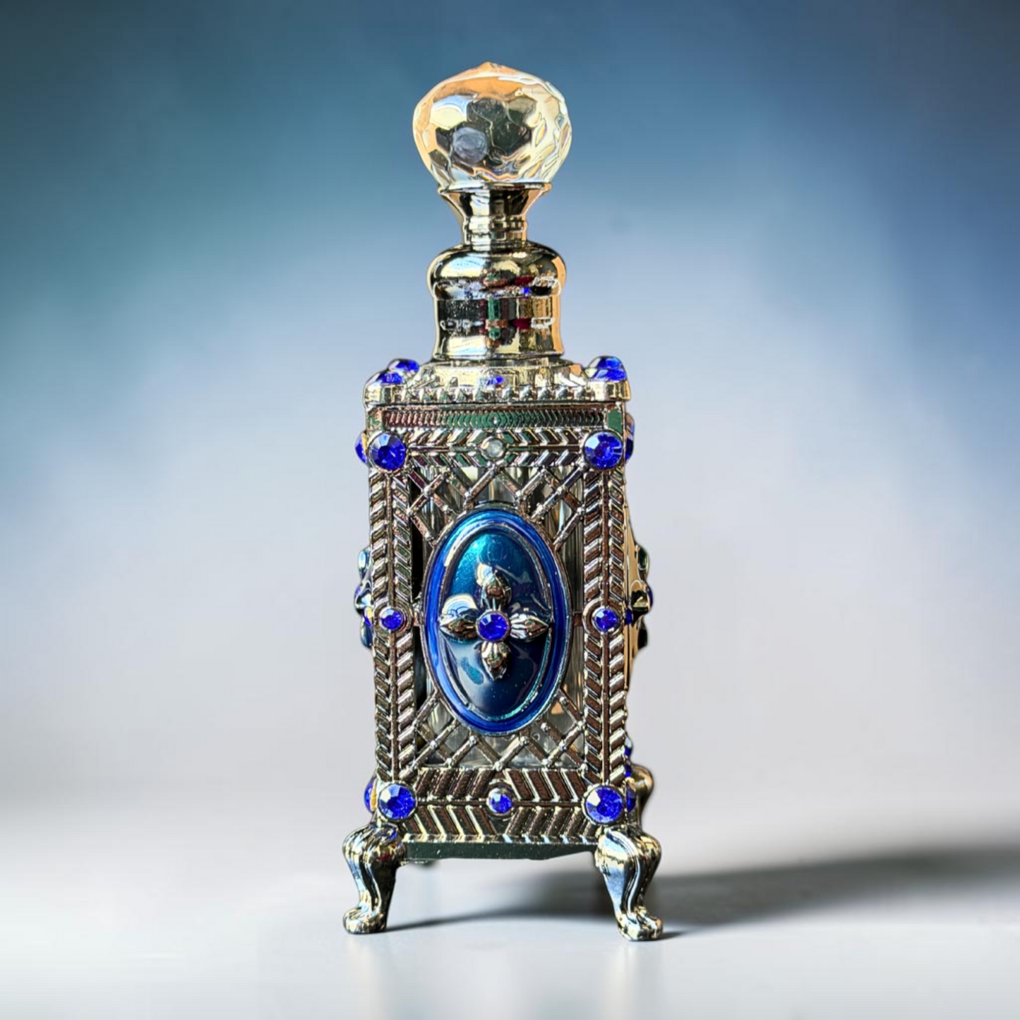 Amica Pure Perfume Oil - Royal Blue Flower Chest Bottle 10ml