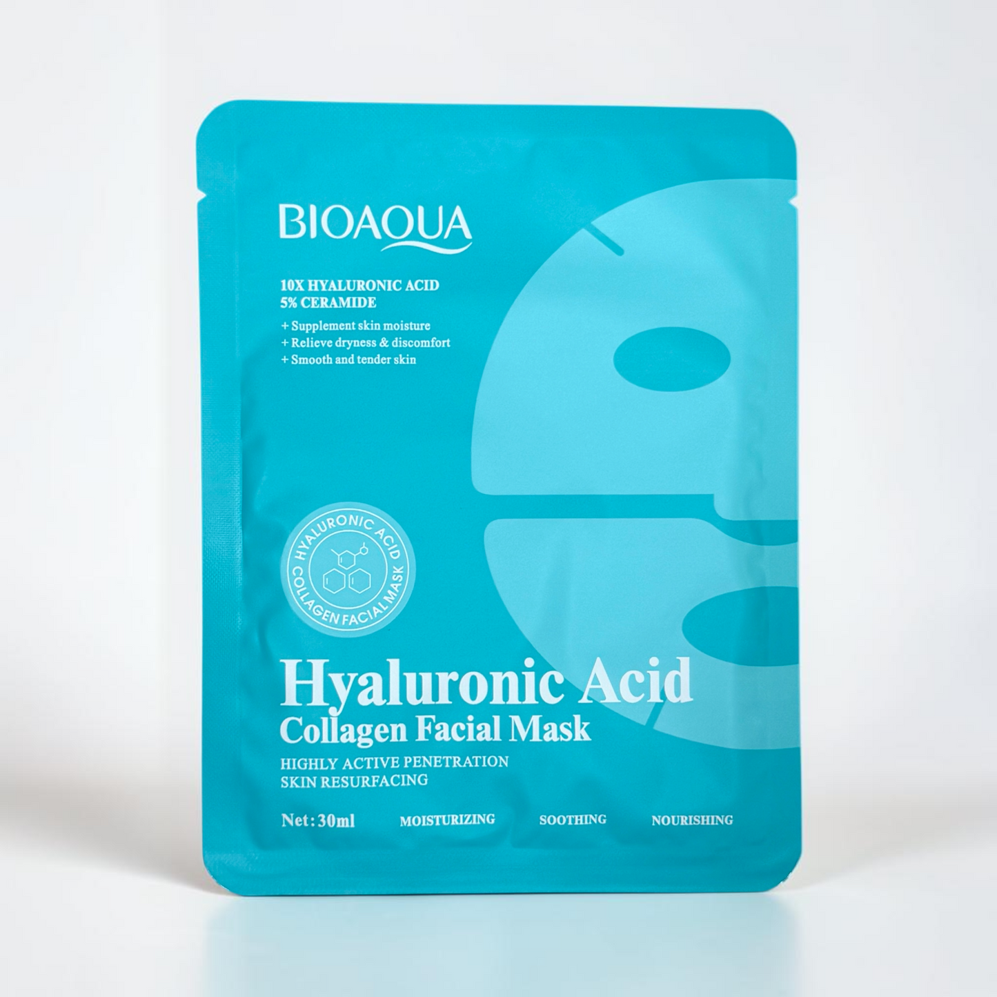 BIOAQUA Hyaluronic Acid Collagen Face Mask - Single Mask