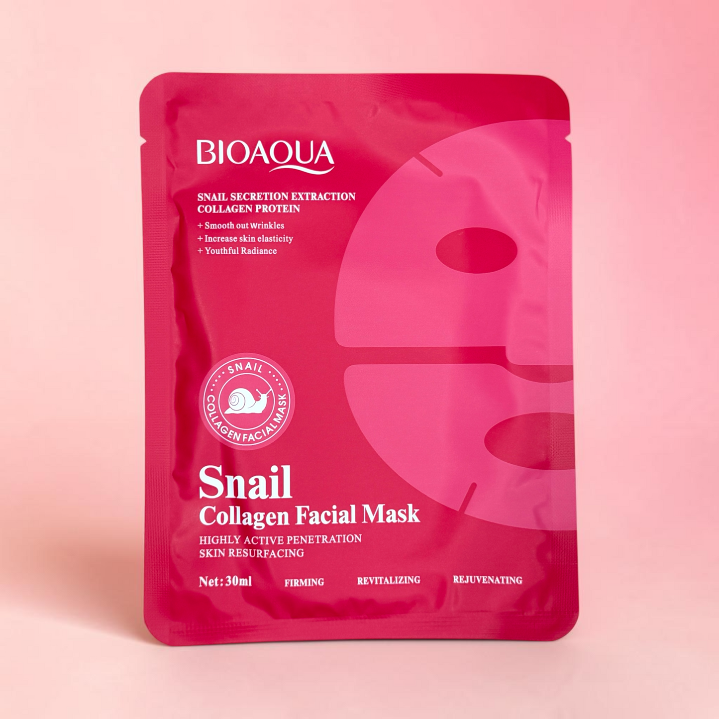 BIOAQUA Snail Collagen Face Mask - Single Mask