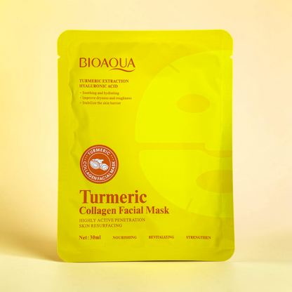 BIOAQUA Turmeric Collagen Face Mask - Single Mask