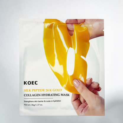 KOEC Silk Peptide 24K Gold Collagen Hydrating Mask - Single Mask