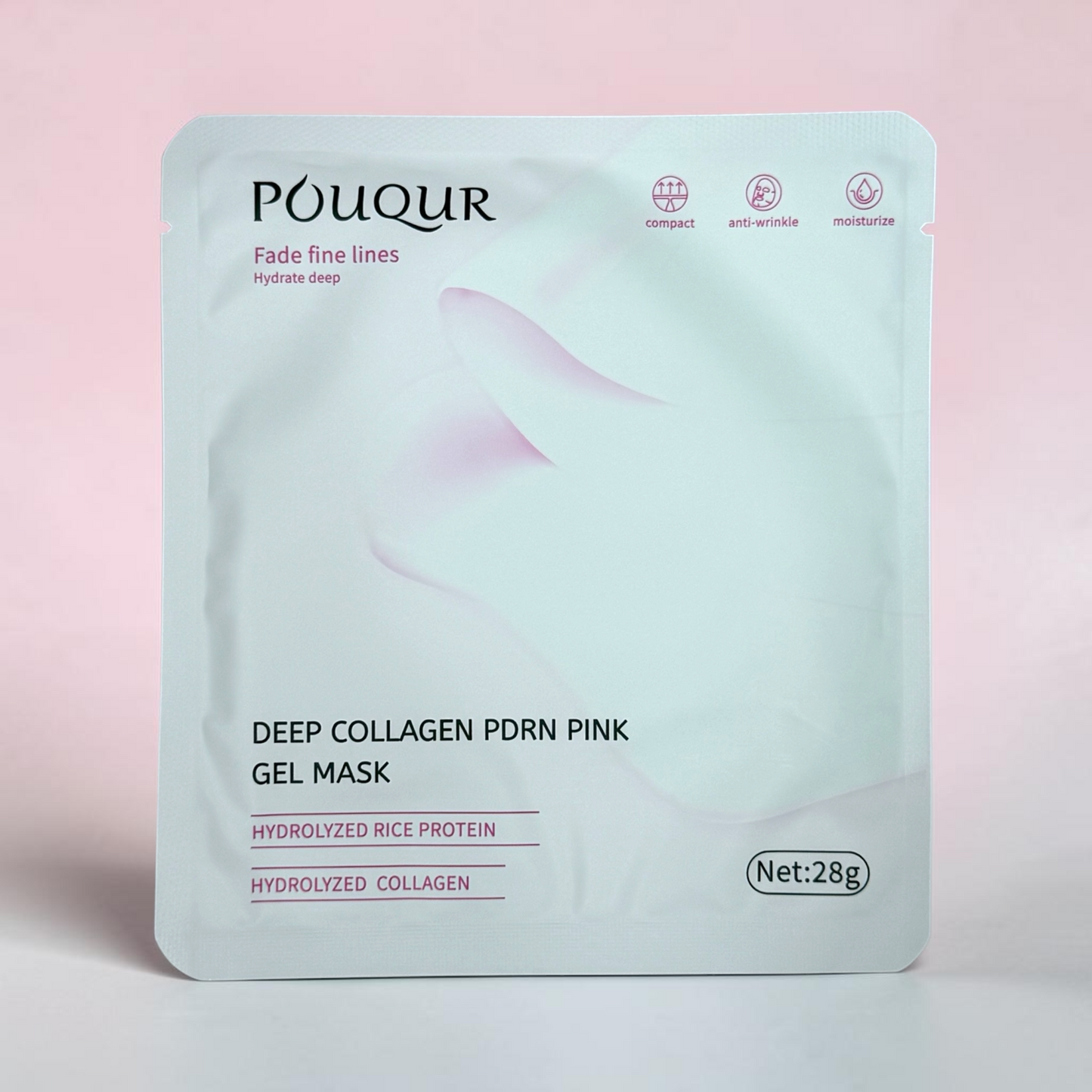 POUQUR Deep Collagen PDRN Pink Gel Mask - Single Mask