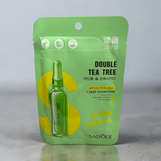SADOER Double Tea Tree Ampoule Sheet Mask
